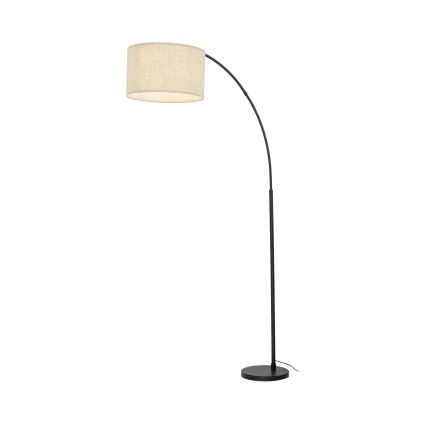 Stojací lampa ZENITH 1xE27/15W/230V černá/béžová