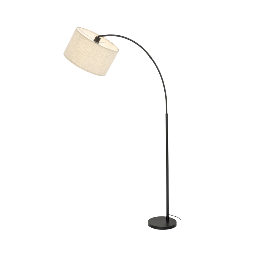 Stojací lampa ZENITH 1xE27/15W/230V černá/béžová