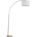 Stojací lampa ZENITH 1xE27/15W/230V matný chrom/bílá