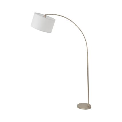 Stojací lampa ZENITH 1xE27/15W/230V matný chrom/bílá