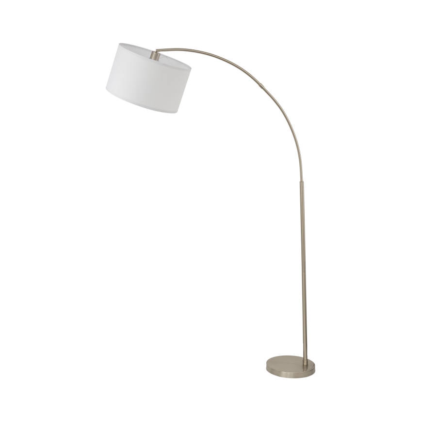 Stojací lampa ZENITH 1xE27/15W/230V matný chrom/bílá