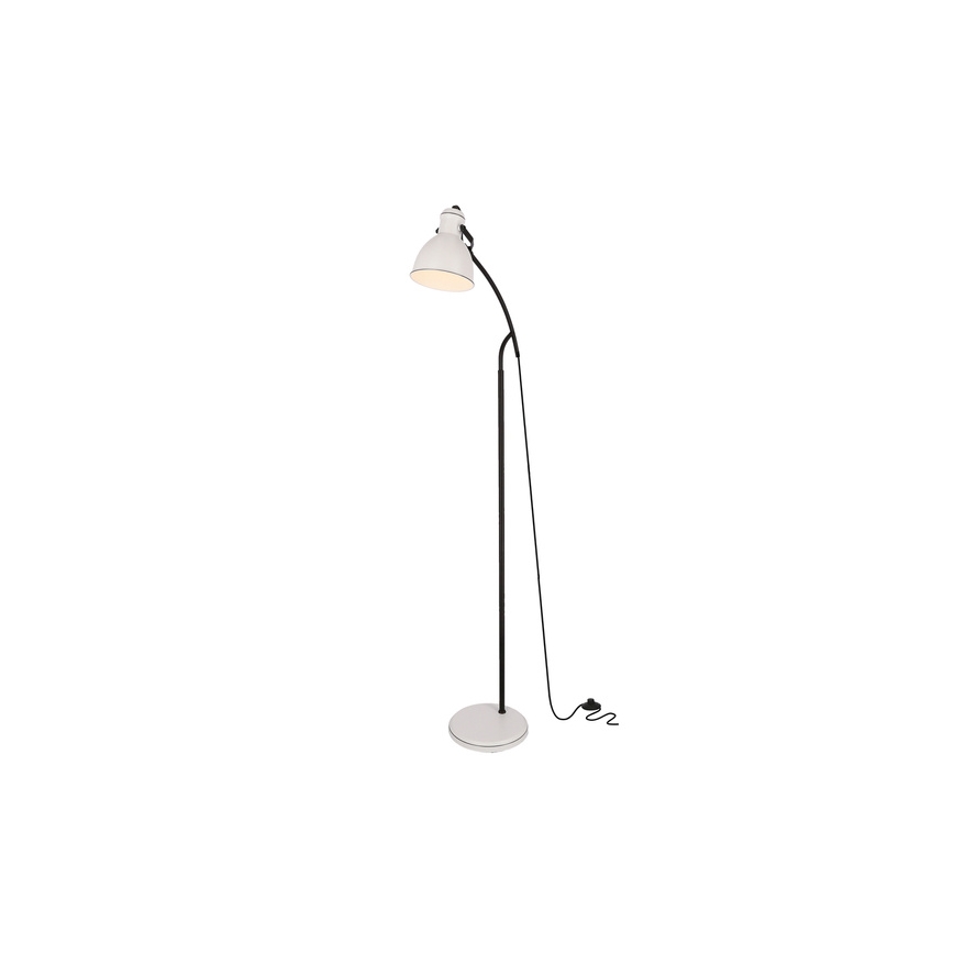 Stojací lampa ZUMBA 1xE27/40W/230V bílá/černá