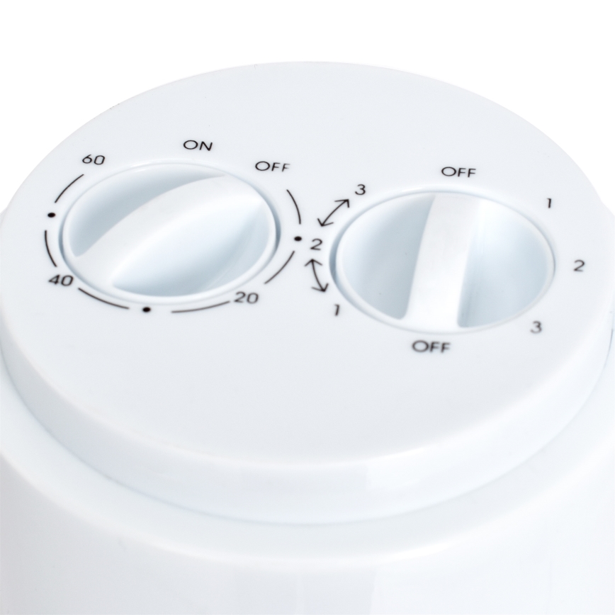Stojací ventilátor TOWER 50W/230V bílá