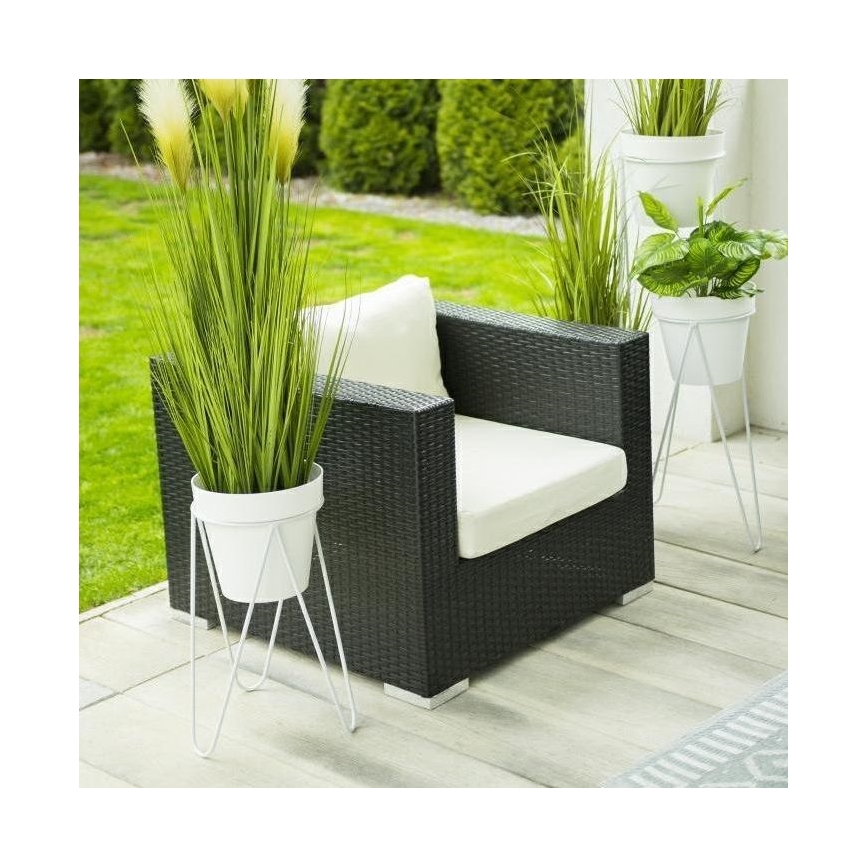 Stojan na květináč LOFT 50x30 cm bílá