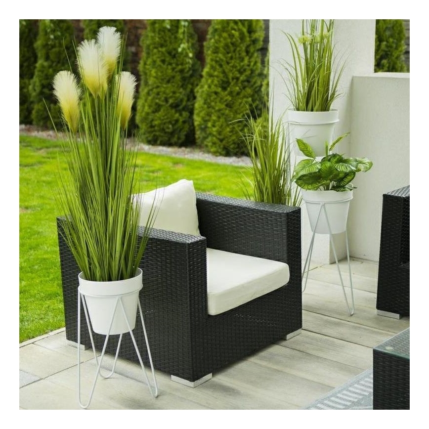 Stojan na květináč LOFT 50x30 cm bílá