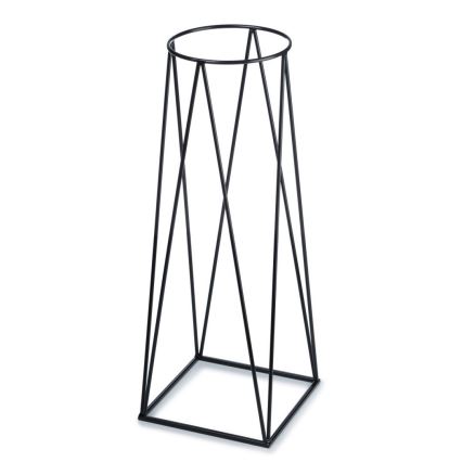 Stojan na květináč TRIANGL 80x30 cm černá