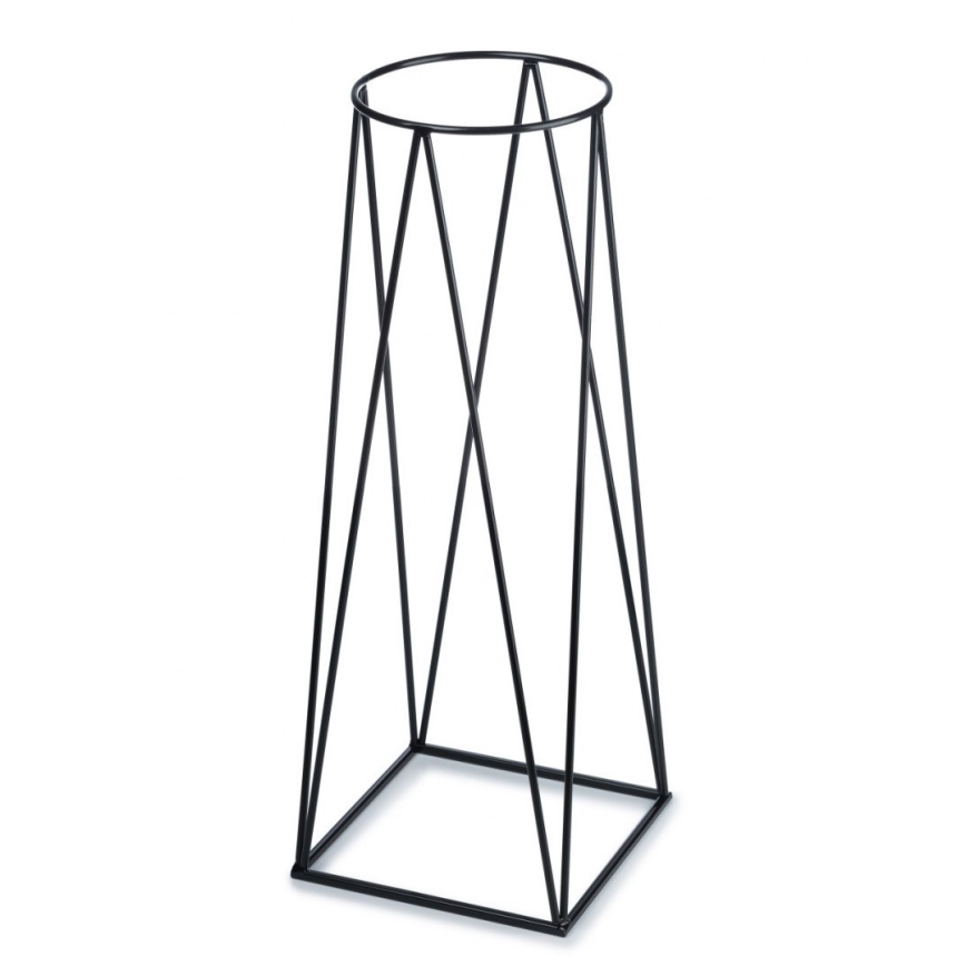 Stojan na květináč TRIANGL 80x30 cm černá