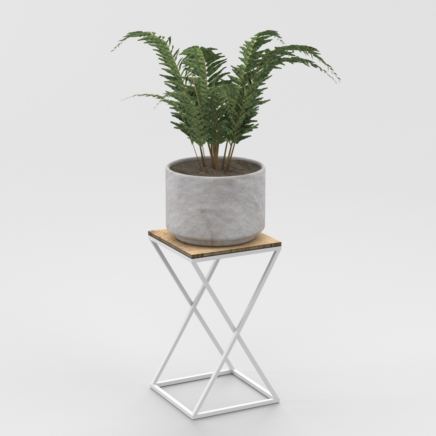 Stojan na květiny 40x24 cm bílá