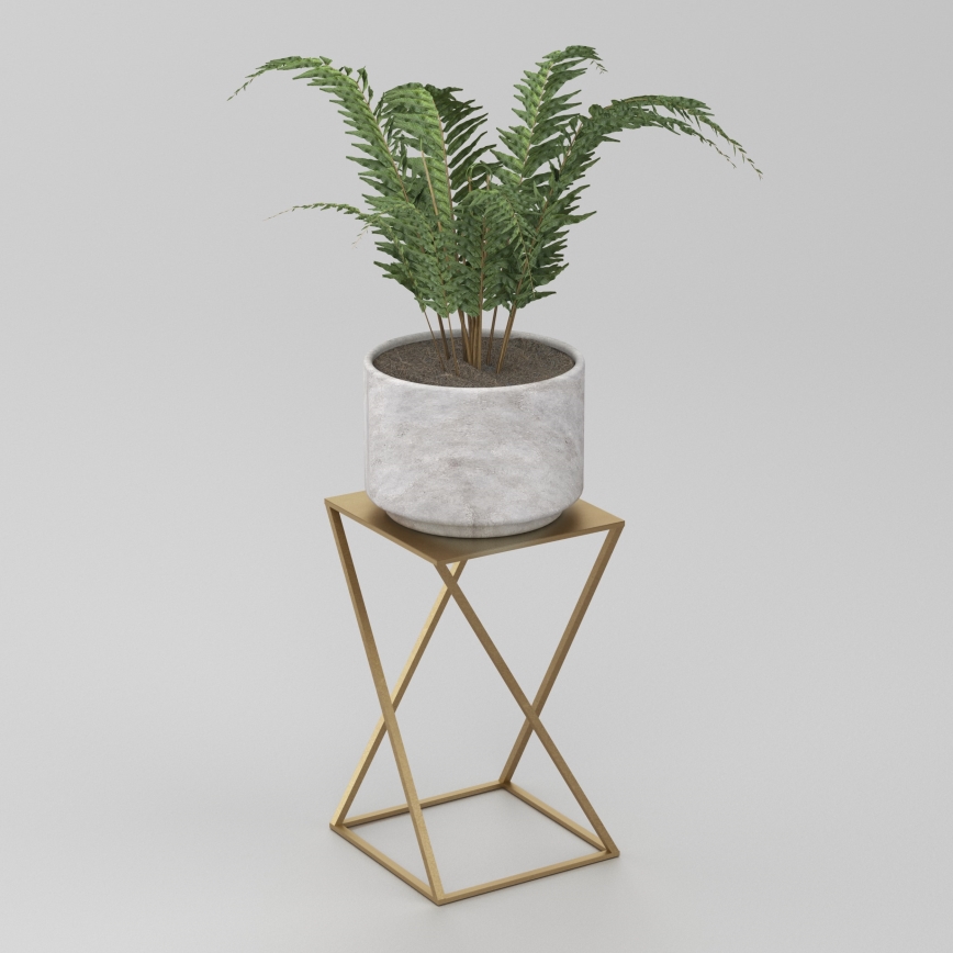 Stojan na květiny 40x24 cm zlatá