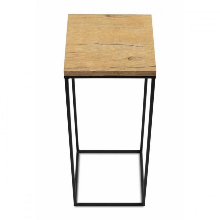 Stojan na květiny BASICLOFT 60x24 černá/hnědá