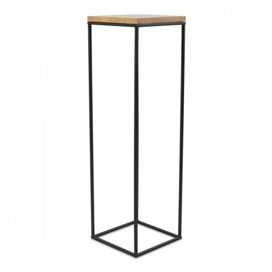 Stojan na květiny BASICLOFT 80x24 černá/hnědá