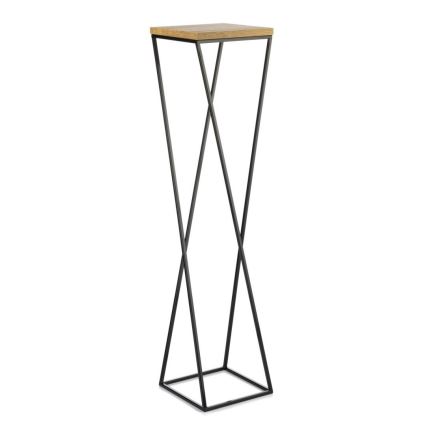 Stojan na květiny LOFT 100x24 cm černá/hnědá