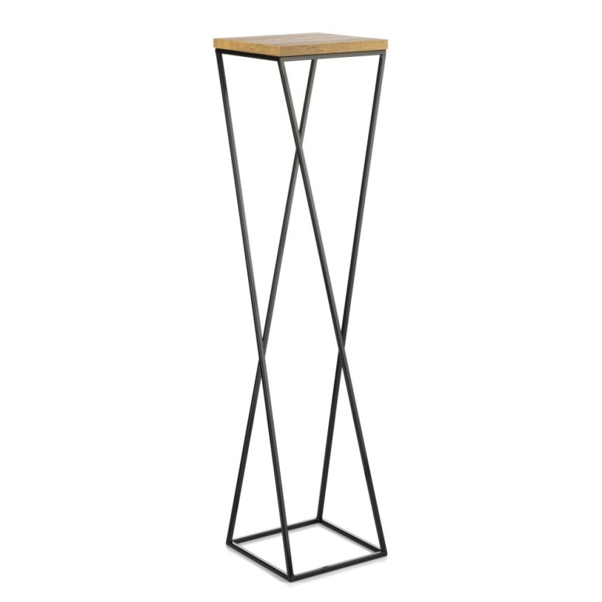 Stojan na květiny LOFT 100x24 cm černá/hnědá