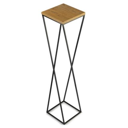 Stojan na květiny LOFT 100x24 cm černá/hnědá