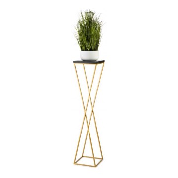 Stojan na květiny LOFT 100x24 cm zlatá/černá