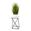 Stojan na květiny LOFT 40x24 cm černá/bílá