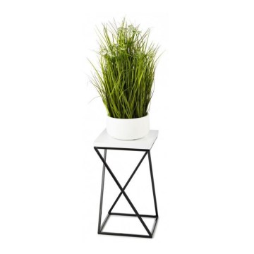 Stojan na květiny LOFT 40x24 cm černá/bílá