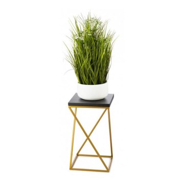 Stojan na květiny LOFT 40x24 cm zlatá/černá