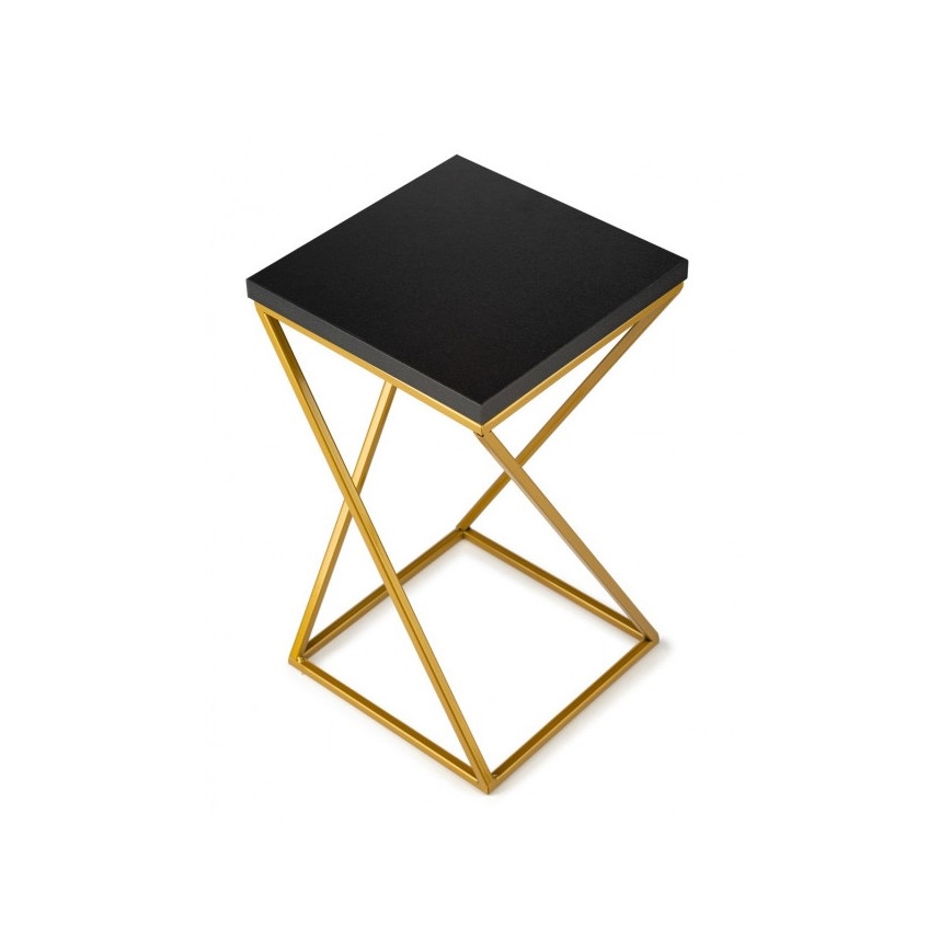 Stojan na květiny LOFT 40x24 cm zlatá/černá