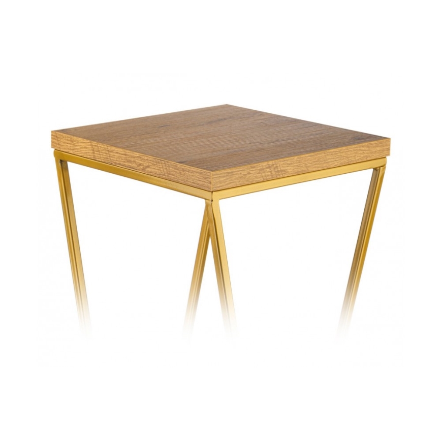 Stojan na květiny LOFT 40x24 cm zlatá/hnědá