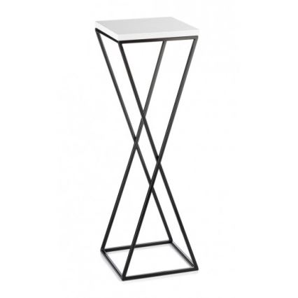 Stojan na květiny LOFT 70x24 cm černá/bílá
