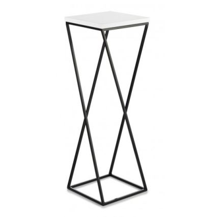 Stojan na květiny LOFT 70x24 cm černá/bílá