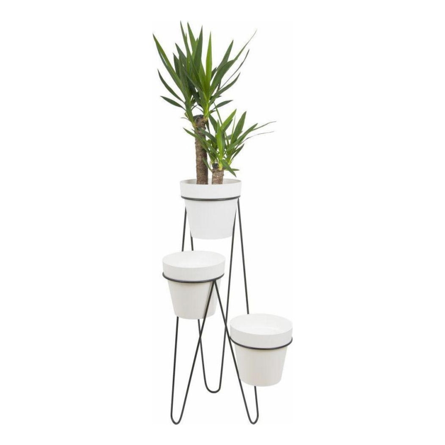 Stojan na květiny LOFT 95x45 cm černá