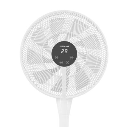 Stojanový ventilátor 25W/230V pr. 40 cm bílá + dálkové ovládání