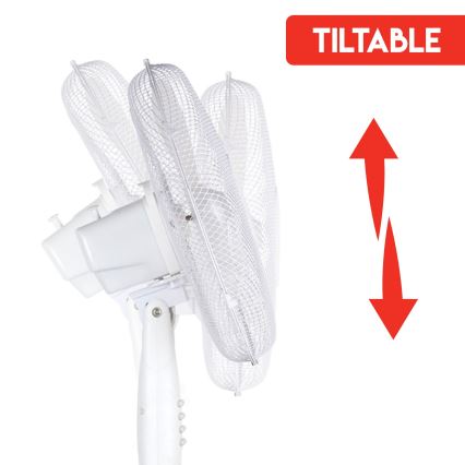 Stojanový ventilátor 42W/230V pr. 40 cm bílá