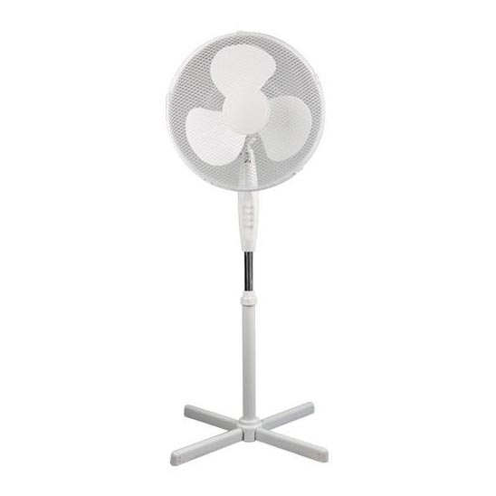 Stojanový ventilátor 45W/230V pr. 40 cm bílá