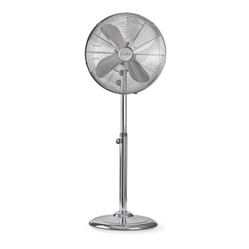 Stojanový ventilátor 50W/230V lesklý chrom