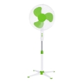 Stojanový ventilátor 60W/230V 125 cm bílá/zelená