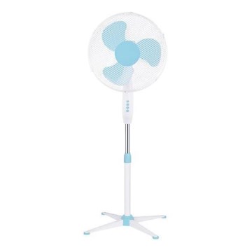 Stojanový ventilátor 60W/230V pr. 40 cm bílá/modrá