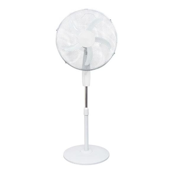 Stojanový ventilátor 60W/230V pr. 50 cm bílá