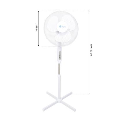 Stojanový ventilátor s dálkovým ovladačem STANDING 128 cm 40W