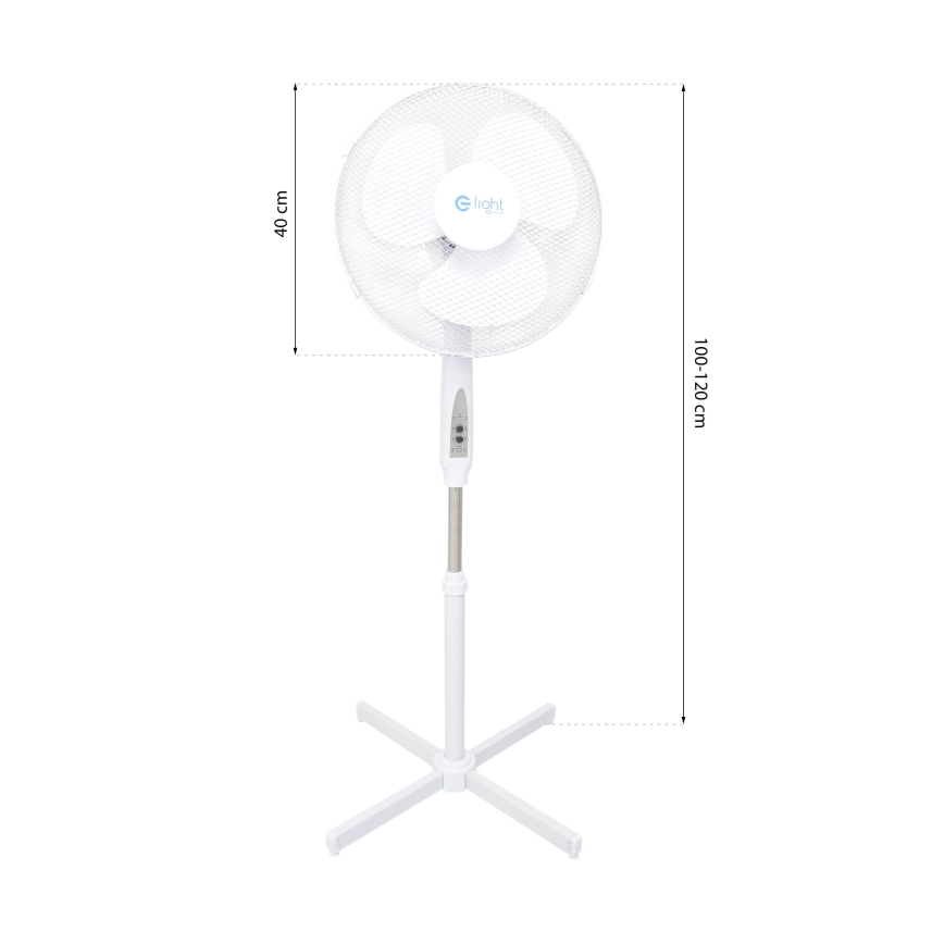 Stojanový ventilátor s dálkovým ovladačem STANDING 128 cm 40W