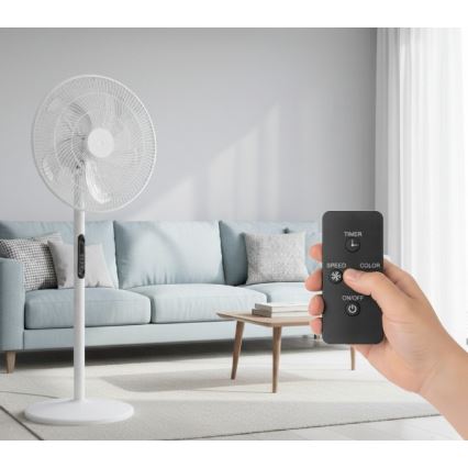 Stojanový ventilátor VIENTO-R 40W/230V bílá + dálkové ovládání