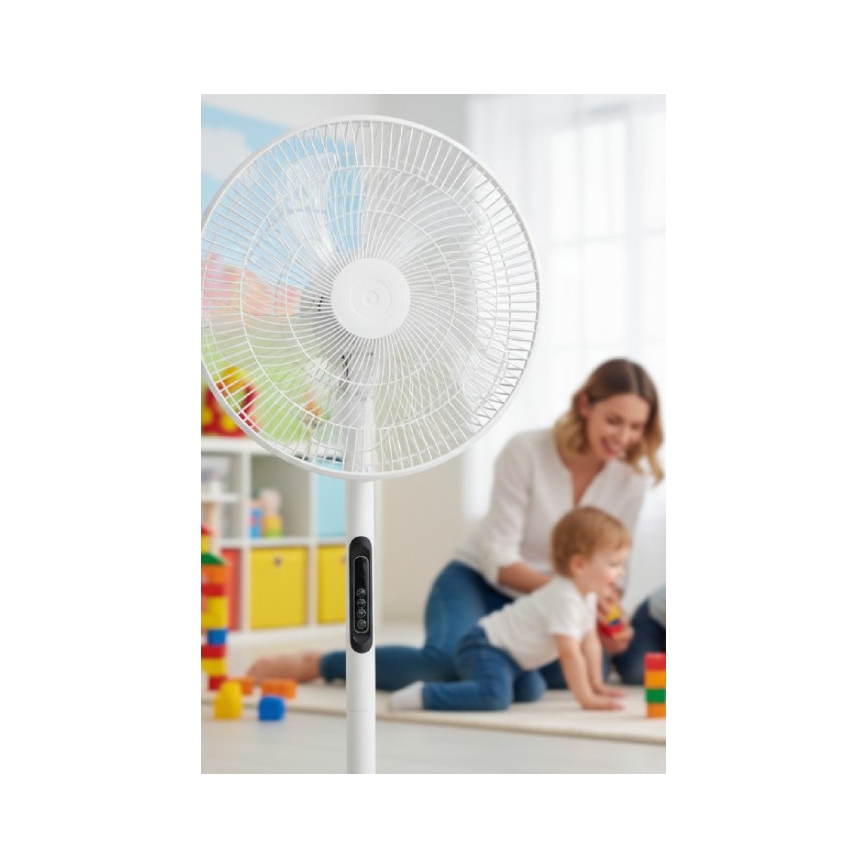 Stojanový ventilátor VIENTO-R 40W/230V bílá + dálkové ovládání