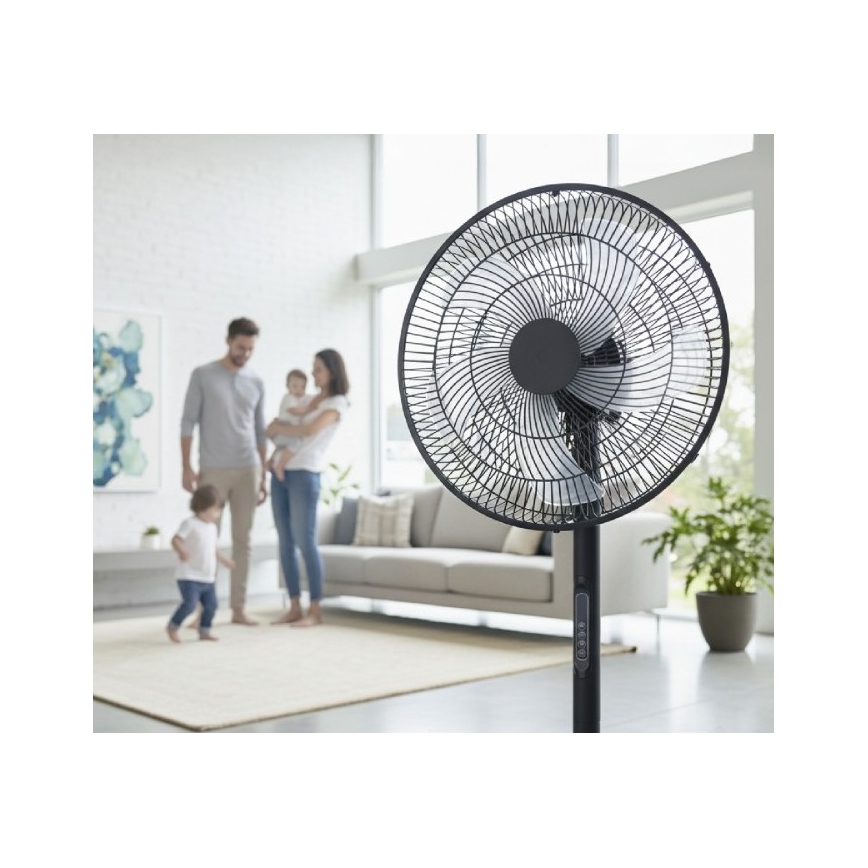 Stojanový ventilátor VIENTO-R 40W/230V černá + dálkové ovládání