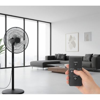 Stojanový ventilátor VIENTO-R 40W/230V černá + dálkové ovládání