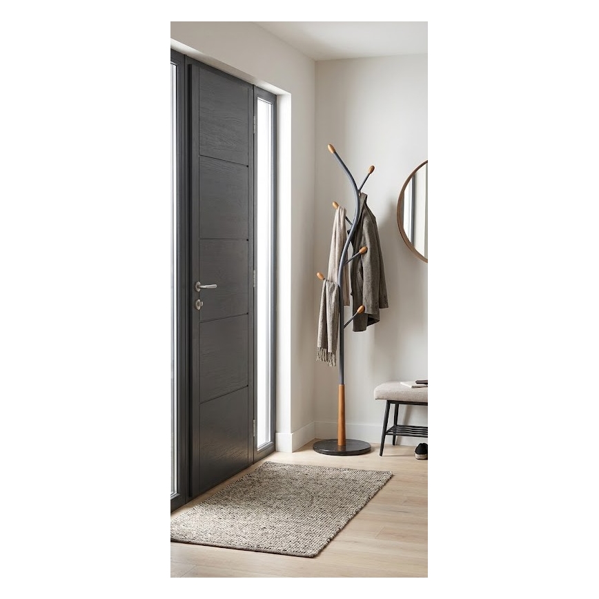Stojanový věšák STILE 186x38 cm černá