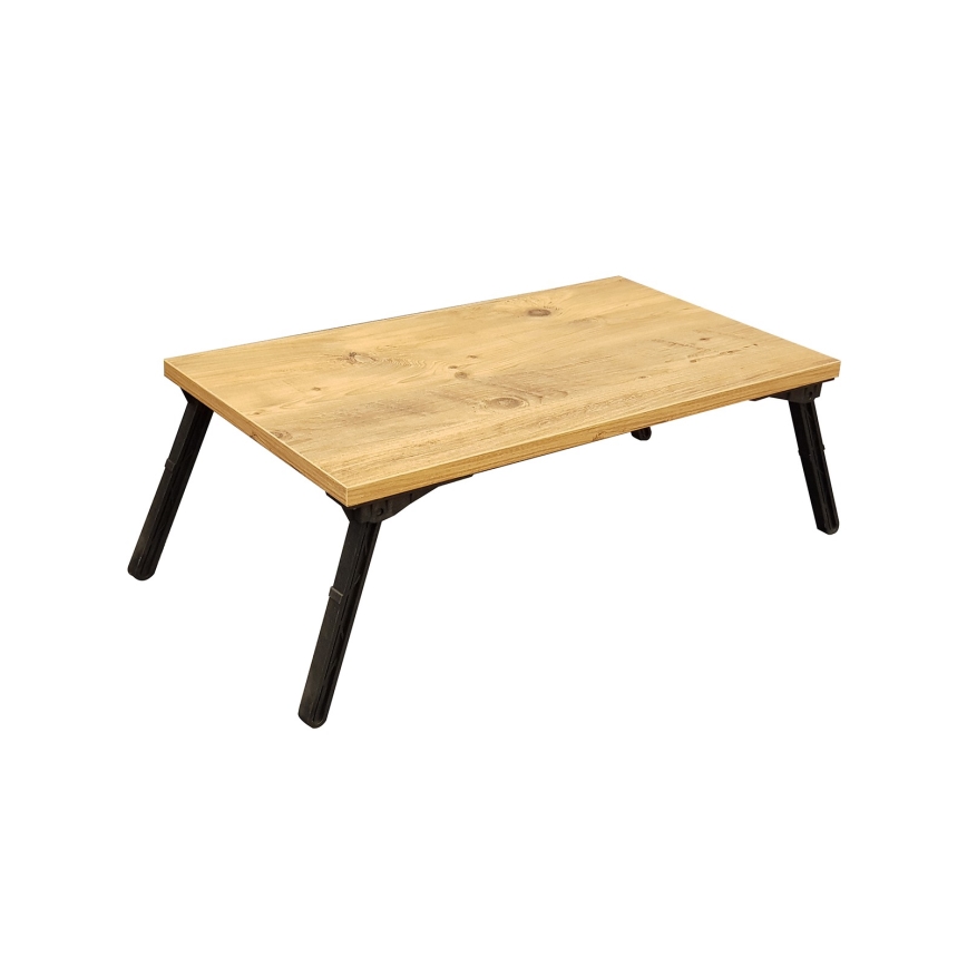 Stolek do postele GUSTO 60x35 cm béžová/černá