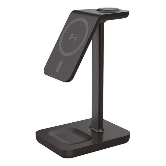 Stolní bezdrátová nabíječka 3v1 23W