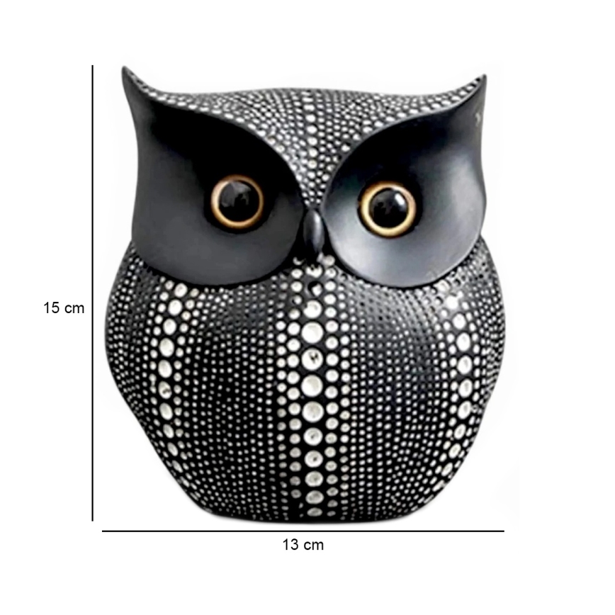 Stolní dekorace 15 cm černá