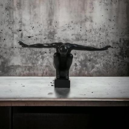 Stolní dekorace 19,5x16x38,5 cm pryskyřice/černá