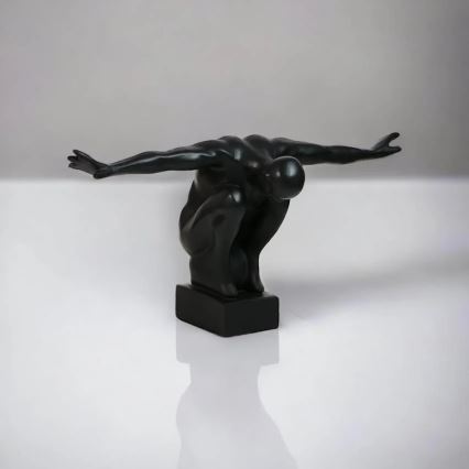 Stolní dekorace 19,5x16x38,5 cm pryskyřice/černá