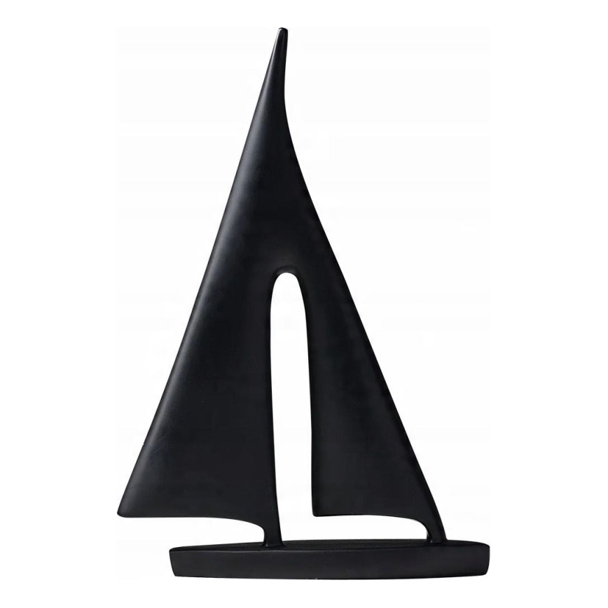 Stolní dekorace 21 cm pryskyřice/černá