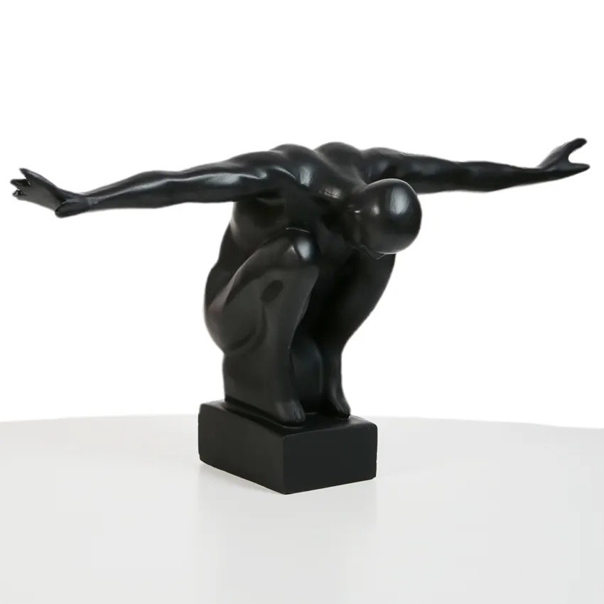 Stolní dekorace 25x41x20 cm pryskyřice/černá