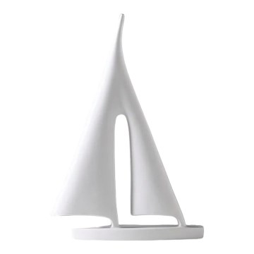 Stolní dekorace 28 cm pryskyřice/bílá