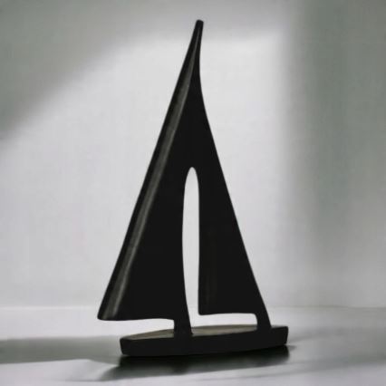 Stolní dekorace 28 cm pryskyřice/černá